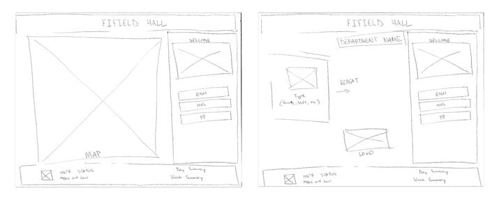 Fifield Hall Directory Sketch 1